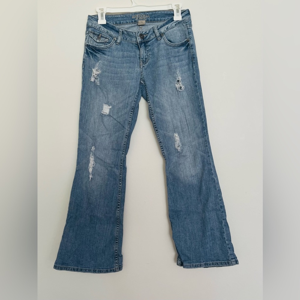 Distressed Flared Jeans